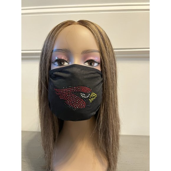 Arizona Cardinals Bling Rhinestone Face Mask - Picture 3 of 11